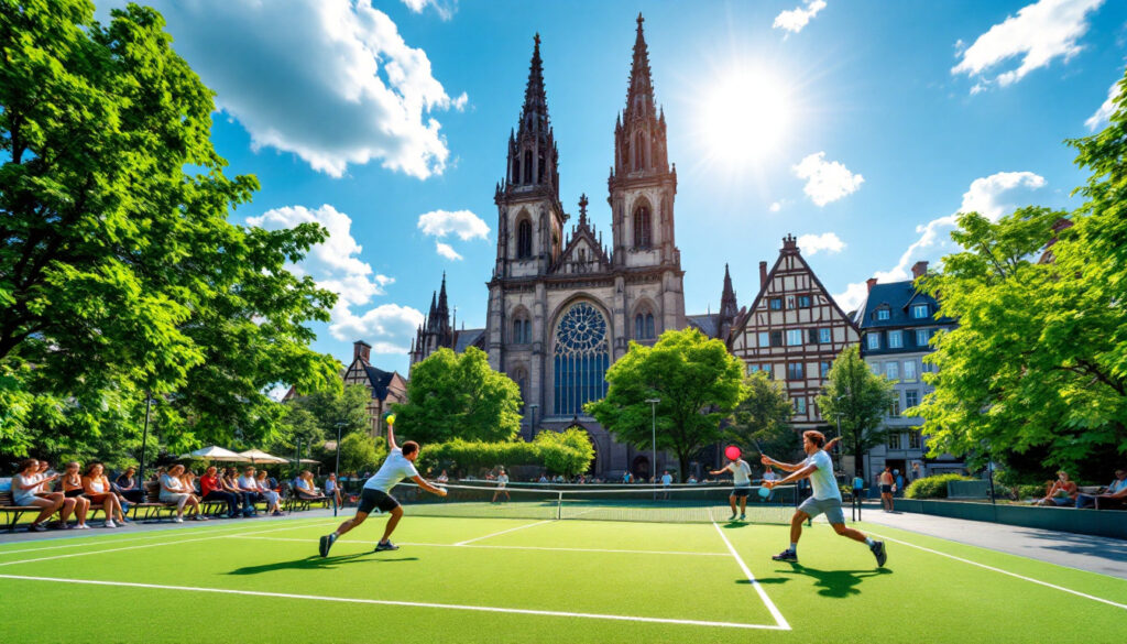 découvrez les meilleures installations de padel à strasbourg et trouvez l'endroit parfait pour jouer. que vous soyez débutant ou joueur expérimenté, explorez notre guide des terrains et clubs à tester dans la capitale alsacienne.