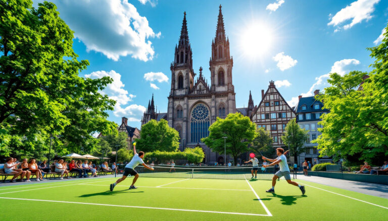 découvrez les meilleures installations de padel à strasbourg et trouvez l'endroit parfait pour jouer. que vous soyez débutant ou joueur expérimenté, explorez notre guide des terrains et clubs à tester dans la capitale alsacienne.
