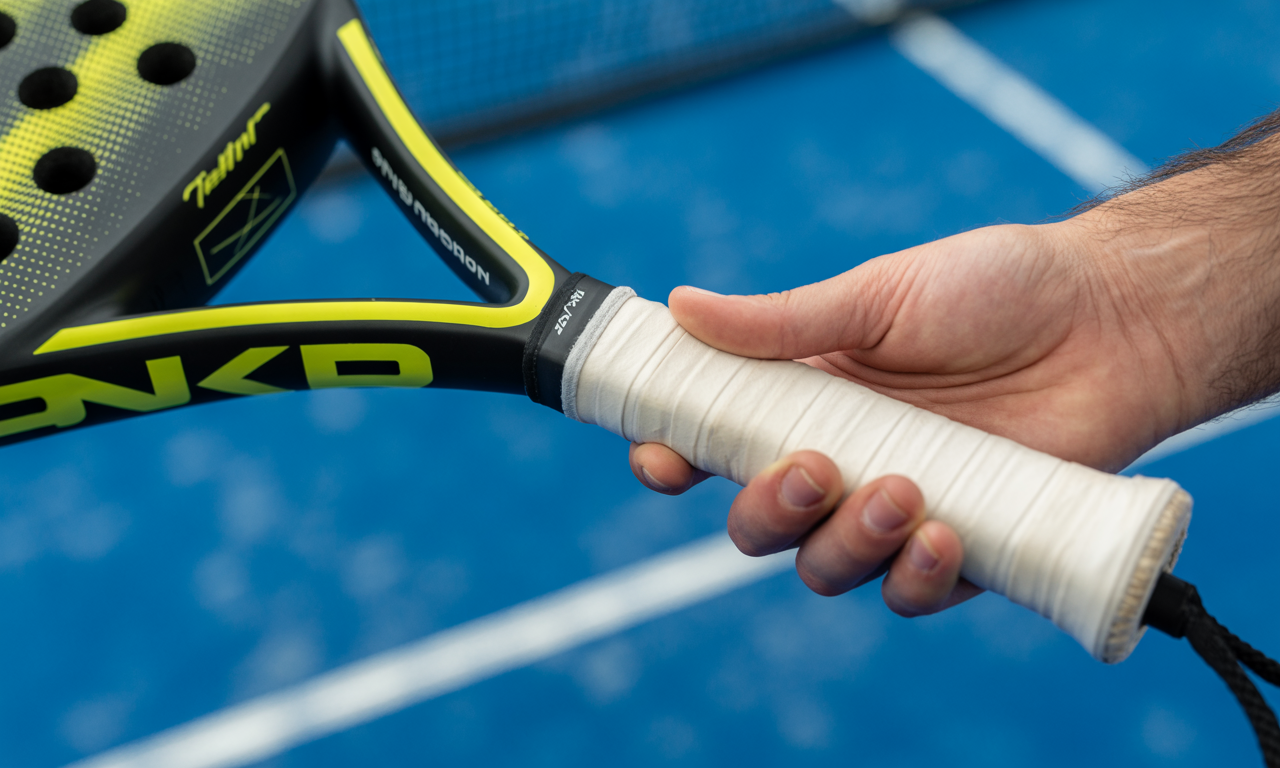 découvrez ce qu’est un grip de padel, son utilité et tous nos conseils pour bien le choisir afin d’améliorer votre confort, votre jeu et votre prise en main lors de vos matchs !